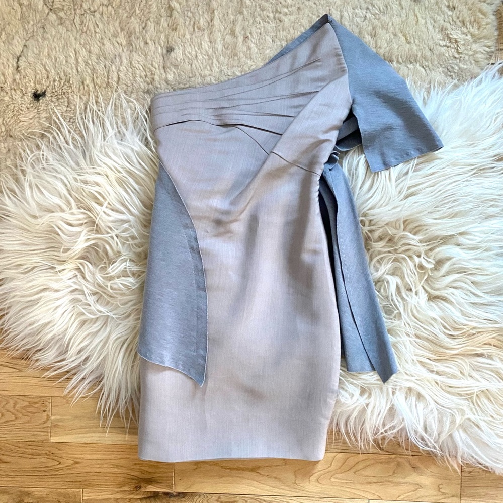 Zac Posen One Shoulder Dress